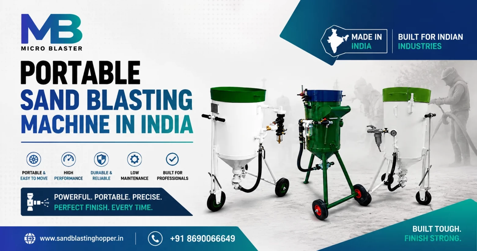 Portable Sand Blasting Machine in India