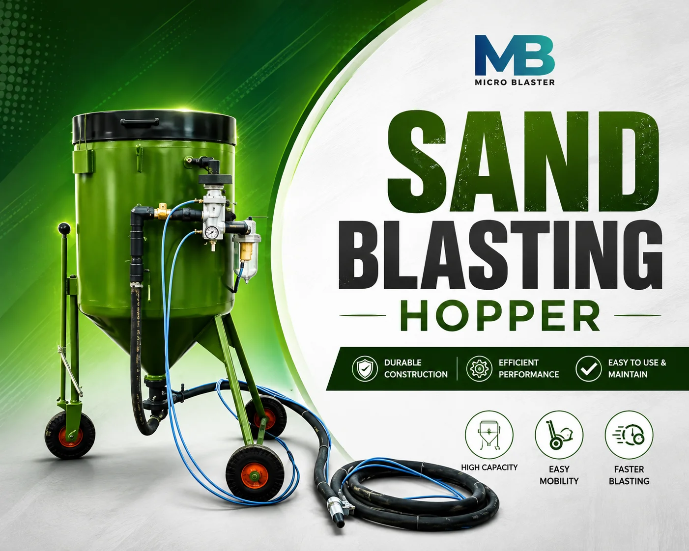 Sand blasting equipment demo video thumbnail